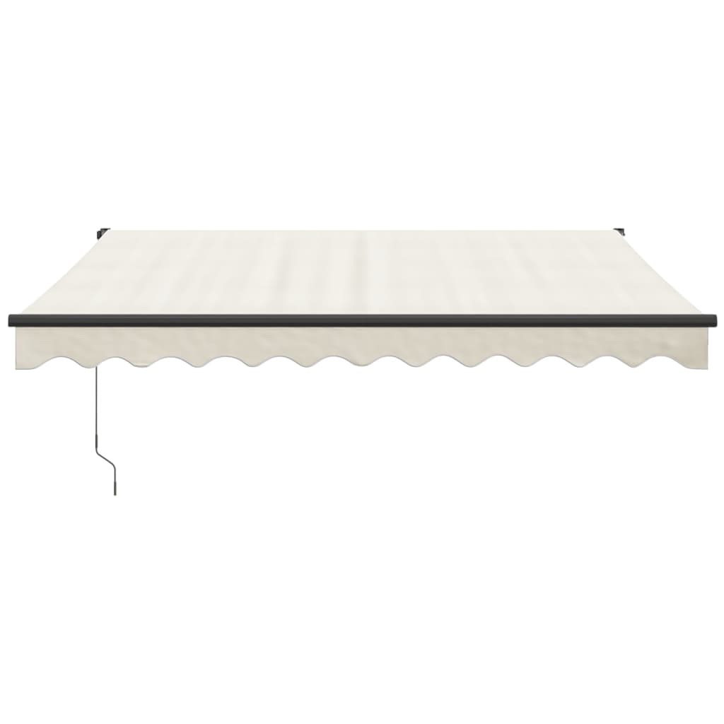 Gelenkarmmarkise Creme 3,5x2,5 m Stoff und Aluminium
