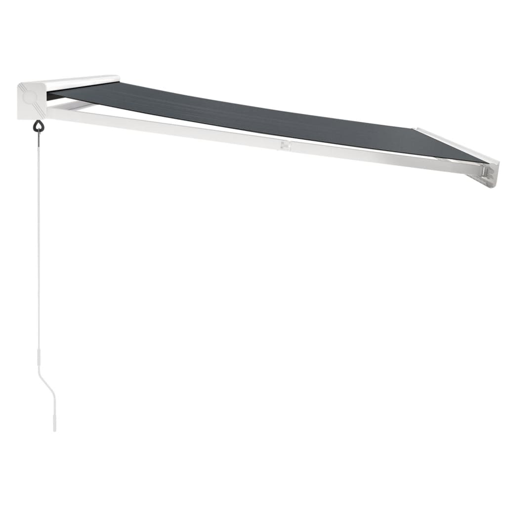 Gelenkarmmarkise Anthrazit 3x2,5 m Stoff und Aluminium