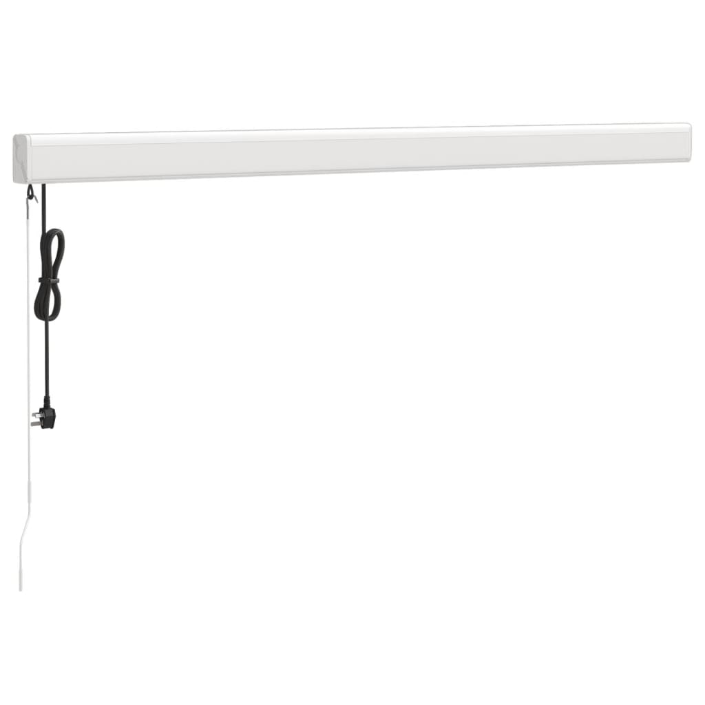 Gelenkarmmarkise Gelb und Weiß 3x2,5 m Stoff und Aluminium