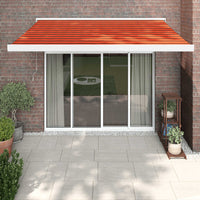 Thumbnail for Gelenkarmmarkise Orange und Braun 3x2,5 m Stoff und Aluminium