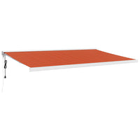 Thumbnail for Gelenkarmmarkise Orange und Braun 5x3 m Stoff und Aluminium