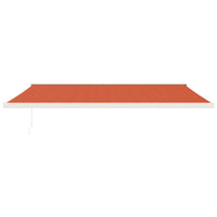 Thumbnail for Gelenkarmmarkise Orange und Braun 5x3 m Stoff und Aluminium