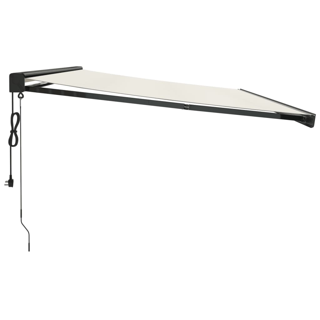 Gelenkarmmarkise Creme 5x3 m Stoff und Aluminium