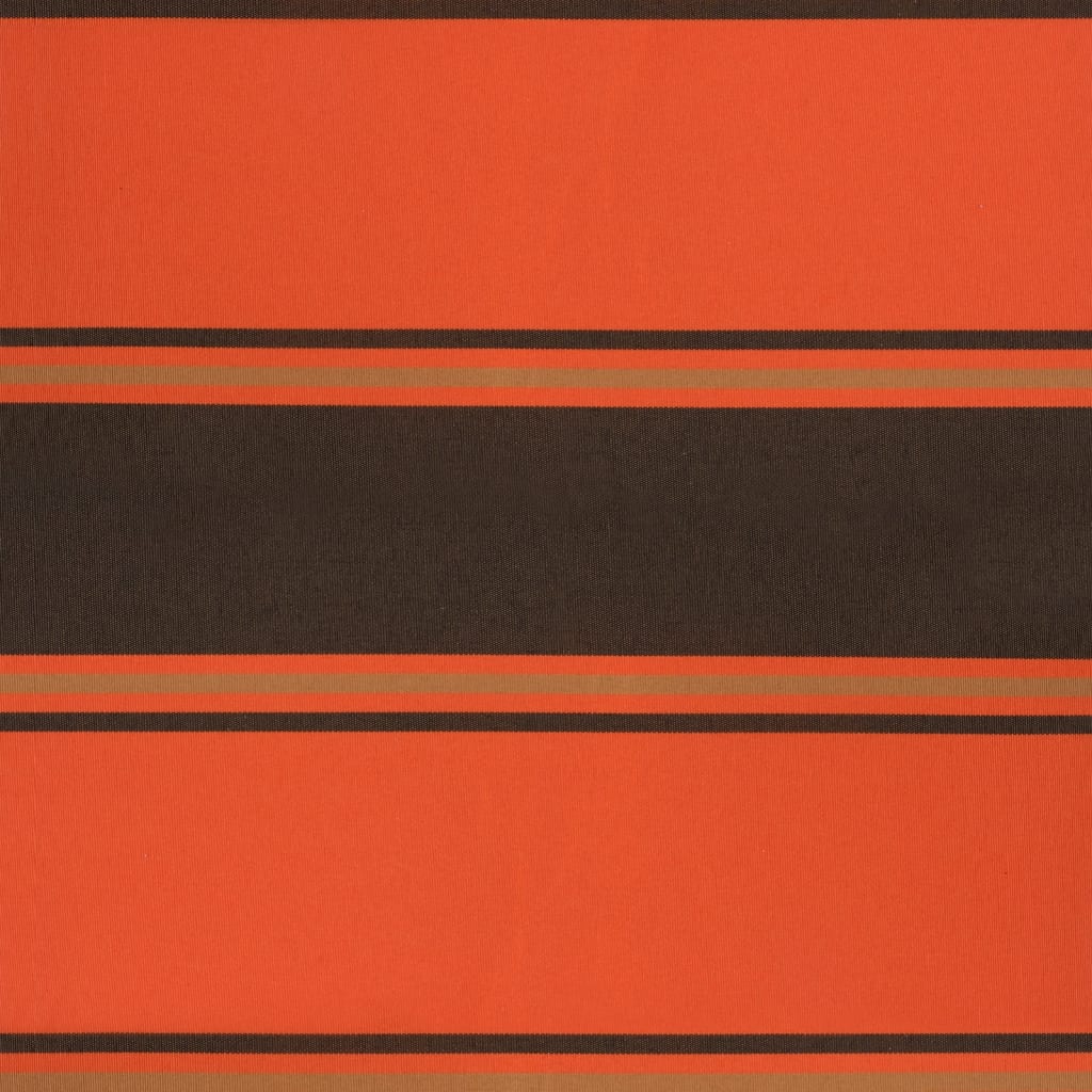 Gelenkarmmarkise Orange und Braun 4,5x3 m Stoff und Aluminium