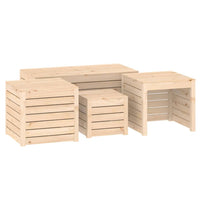Thumbnail for 4-tlg. Gartenbox-Set Massivholz Kiefer