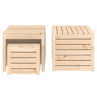 Thumbnail for 4-tlg. Gartenbox-Set Massivholz Kiefer