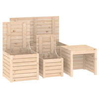 Thumbnail for 4-tlg. Gartenbox-Set Massivholz Kiefer