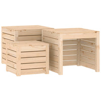 Thumbnail for 4-tlg. Gartenbox-Set Massivholz Kiefer
