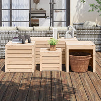 Thumbnail for 4-tlg. Gartenbox-Set Massivholz Kiefer