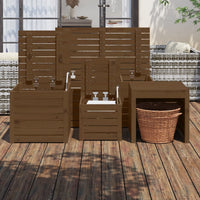 Thumbnail for 4-tlg. Gartenbox-Set Honigbraun Massivholz Kiefer