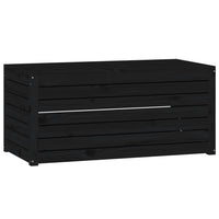 Thumbnail for 4-tlg. Gartenbox-Set Schwarz Massivholz Kiefer