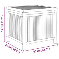 Thumbnail for Gartentruhe 60x52x55 cm Bambus