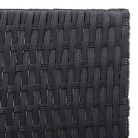 Thumbnail for Sonnenliege Schwarz und Braun Poly Rattan & Massivholz Akazie