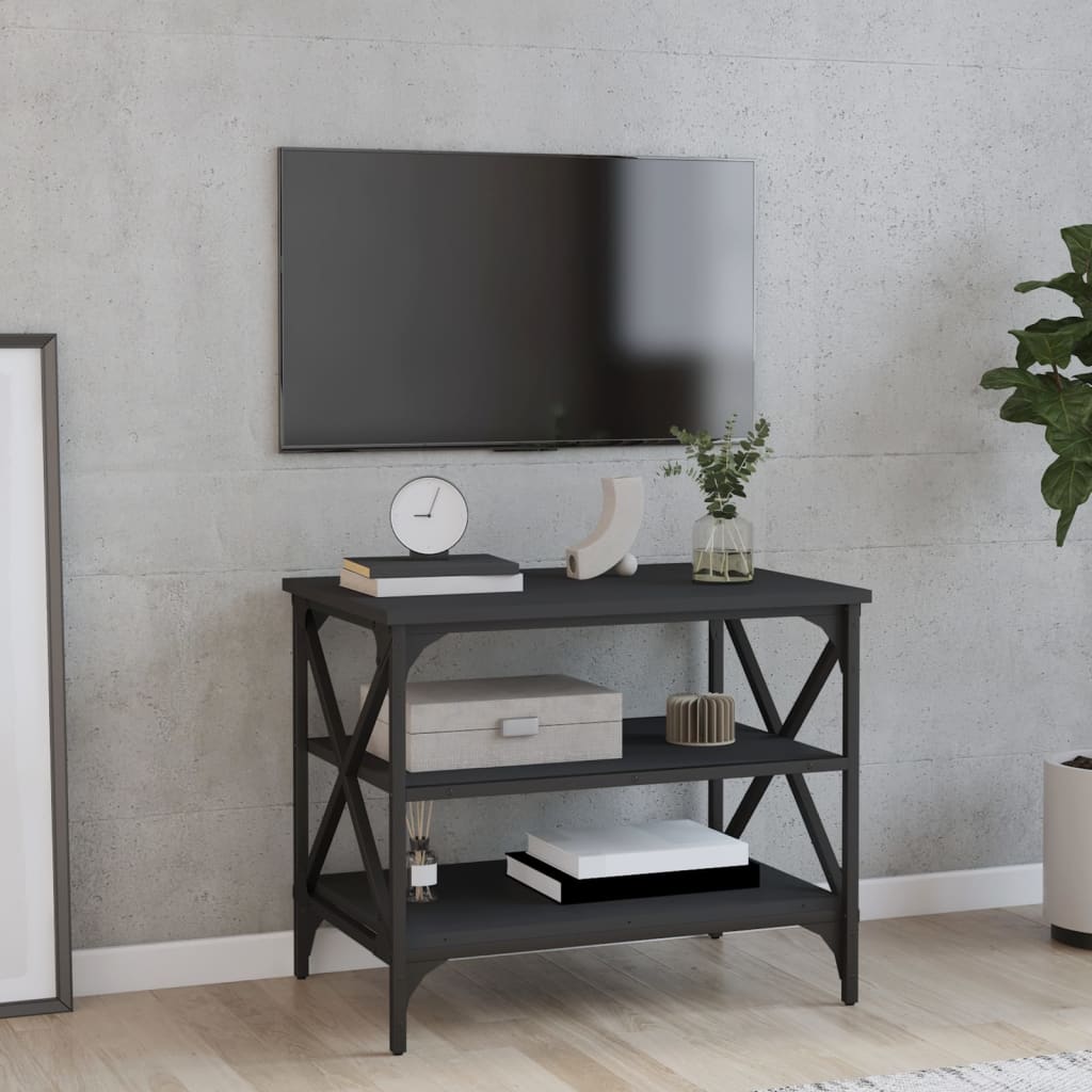 TV-Schrank Schwarz 60x40x50 cm Holzwerkstoff