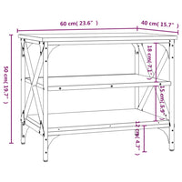 Thumbnail for TV-Schrank Braun Eichen-Optik 60x40x50 cm Holzwerkstoff