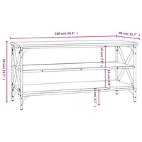 Thumbnail for TV-Schrank Grau Sonoma 100x40x50 cm Holzwerkstoff