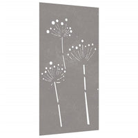 Thumbnail for Garten-Wanddeko 105x155 cm Cortenstahl Blumen-Design