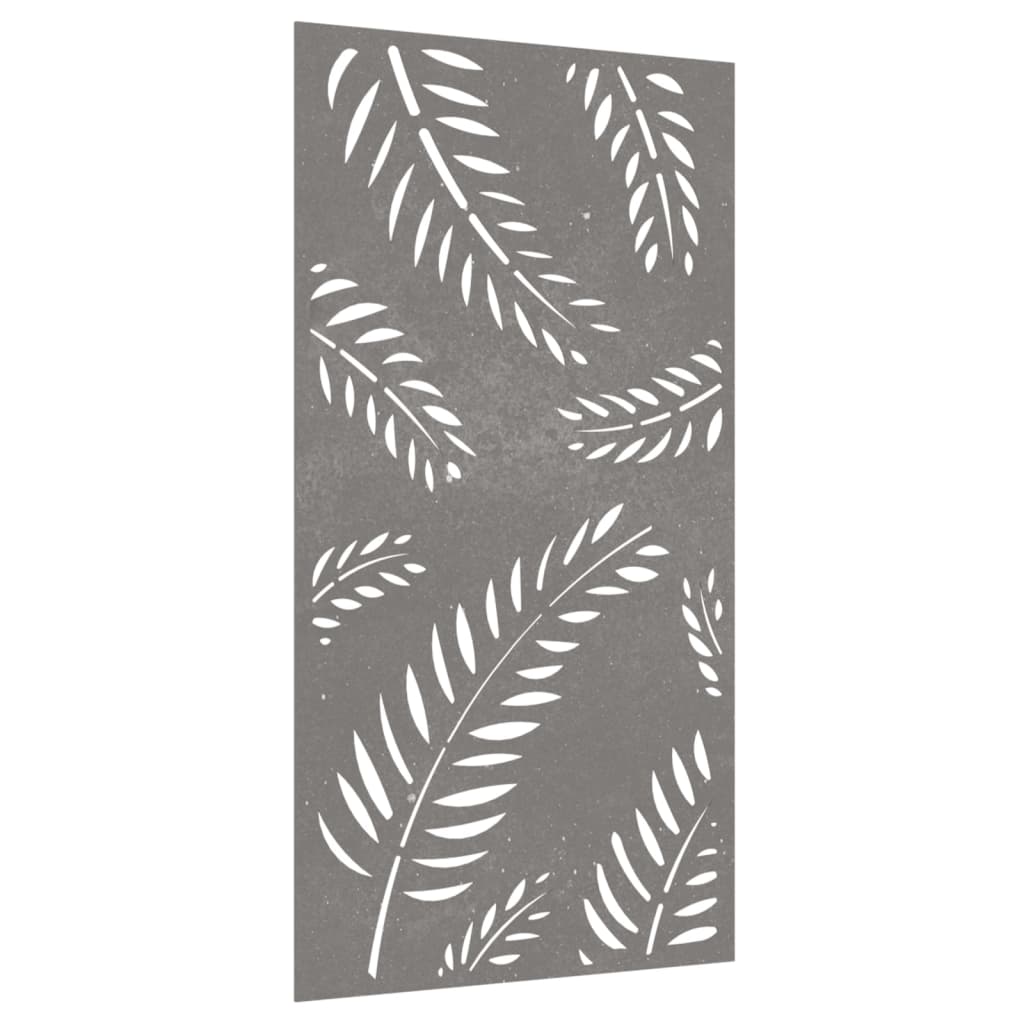 Garten-Wanddeko 105x155 cm Cortenstahl Blatt-Design
