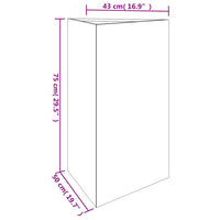 Thumbnail for Pflanzkübel 50x43x75 cm Cortenstahl