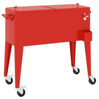 Thumbnail for Kühlwagen mit Rollen Rot 92x43x89 cm