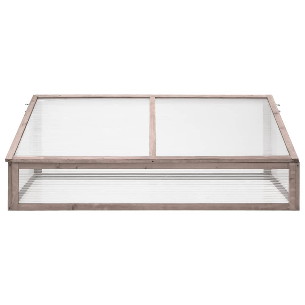 Gewächshaus Grau 110x58,5x39 cm Tannenholz