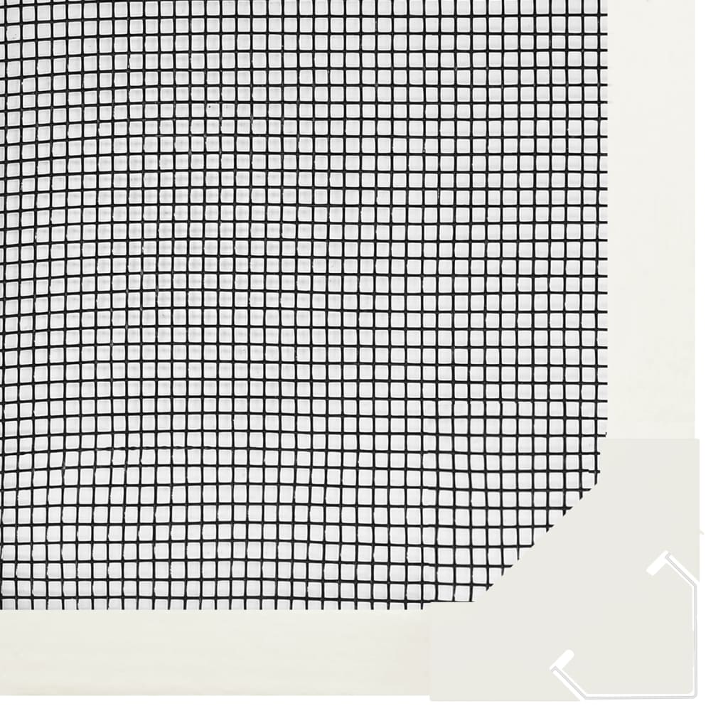 Magnet-Insektenschutz für Fenster Weiß 80x140 cm