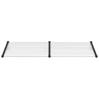 Thumbnail for Türvordach Schwarz und Transparent 239x90 cm Polycarbonat