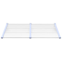 Thumbnail for Türvordach Grau und Transparent 152,5x90 cm Polycarbonat