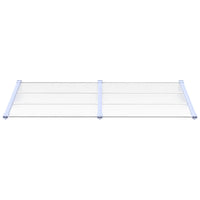 Thumbnail for Türvordach Grau und Transparent 199x90 cm Polycarbonat