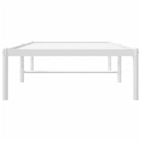 Thumbnail for Bettgestell Metall Weiß 75x190 cm