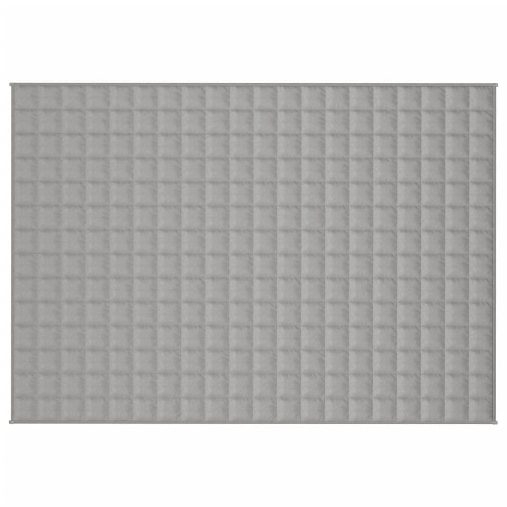 Gewichtsdecke Grau 137x200 cm 10 kg Stoff