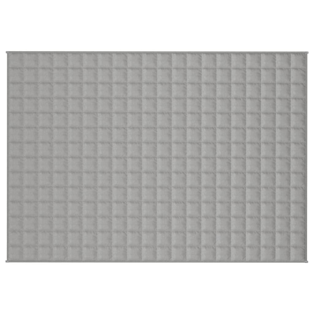 Gewichtsdecke Grau 140x200 cm 10 kg Stoff