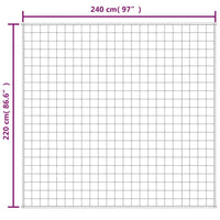 Thumbnail for Gewichtsdecke Grau 220x240 cm 15 kg Stoff