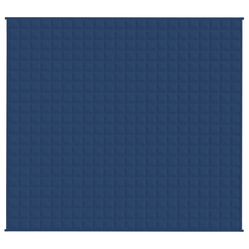 Gewichtsdecke Blau 200x220 cm 13 kg Stoff