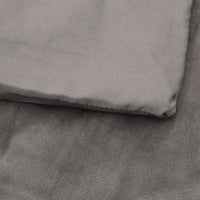 Thumbnail for Gewichtsdecke mit Bezug Grau 135x200 cm 10 kg Stoff