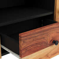 Thumbnail for TV-Schrank 105x33,5x46 cm Massivholz Akazie & Holzwerkstoff