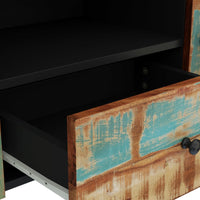 Thumbnail for TV-Schrank 105x33,5x46 cm Altholz Massiv & Holzwerkstoff