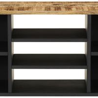 Thumbnail for TV-Schrank 100x33x46 cm Massivholz Mango & Holzwerkstoff