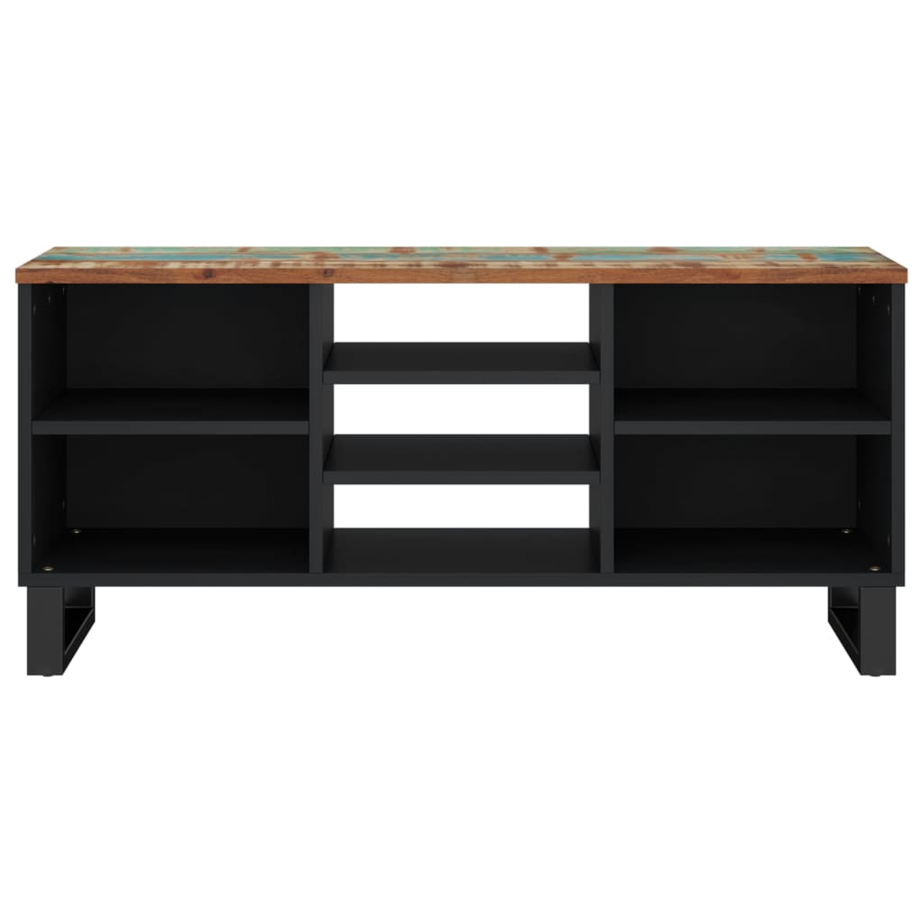 TV-Schrank 100x33x46 cm Altholz Massiv & Holzwerkstoff