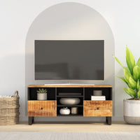 Thumbnail for TV-Schrank 100x33x46 cm Massivholz Mango & Holzwerkstoff