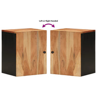 Thumbnail for Bad-Wandschrank 38x33x48 cm Massivholz Akazie