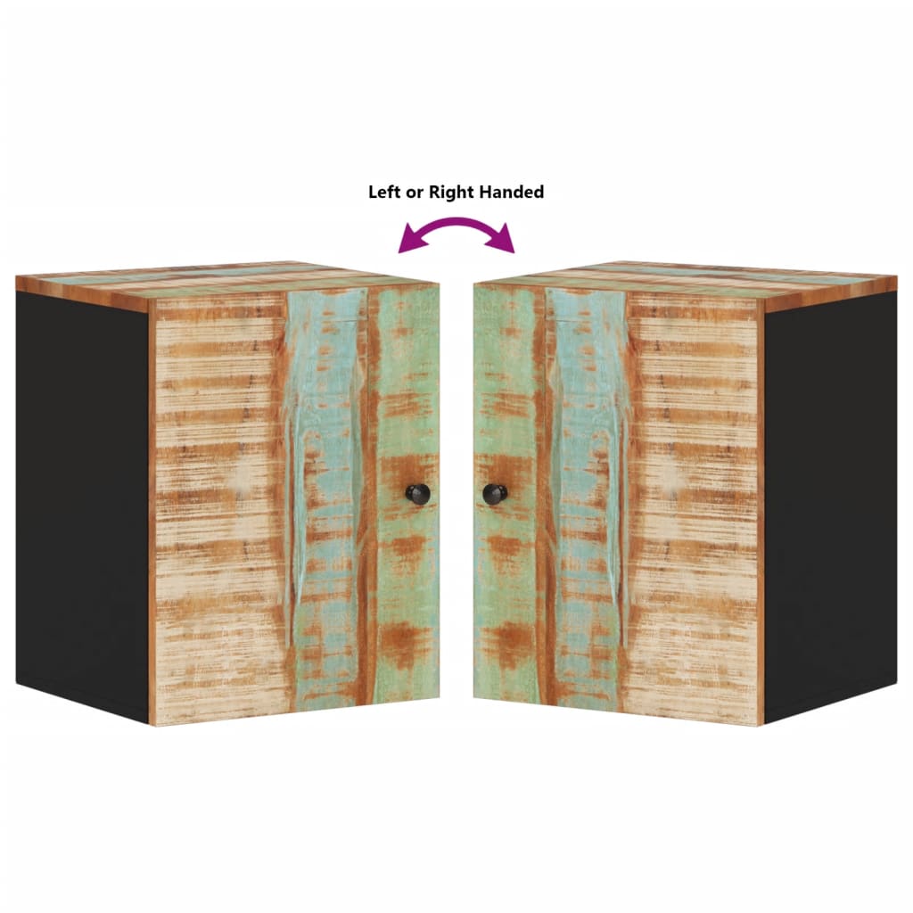 Bad-Wandschrank 38x33x48 cm Altholz Massiv