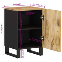 Thumbnail for Badschrank 38x33x58 cm Massivholz Mango
