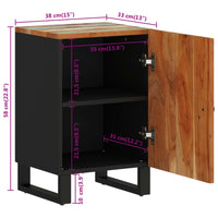 Thumbnail for Badschrank 38x33x58 cm Altholz Massiv