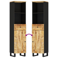 Thumbnail for Badschrank 38x33x160 cm Massivholz Mango