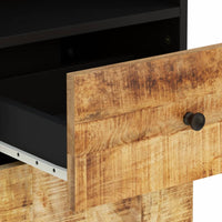 Thumbnail for Badschrank 38x33x160 cm Massivholz Mango