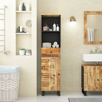 Thumbnail for Badschrank 38x33x160 cm Massivholz Mango