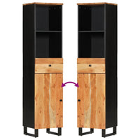 Thumbnail for Badschrank 38x33x160 cm Massivholz Akazie