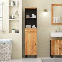 Thumbnail for Badschrank 38x33x160 cm Massivholz Akazie
