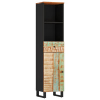 Thumbnail for Badschrank 38x33x160 cm Altholz Massivholz